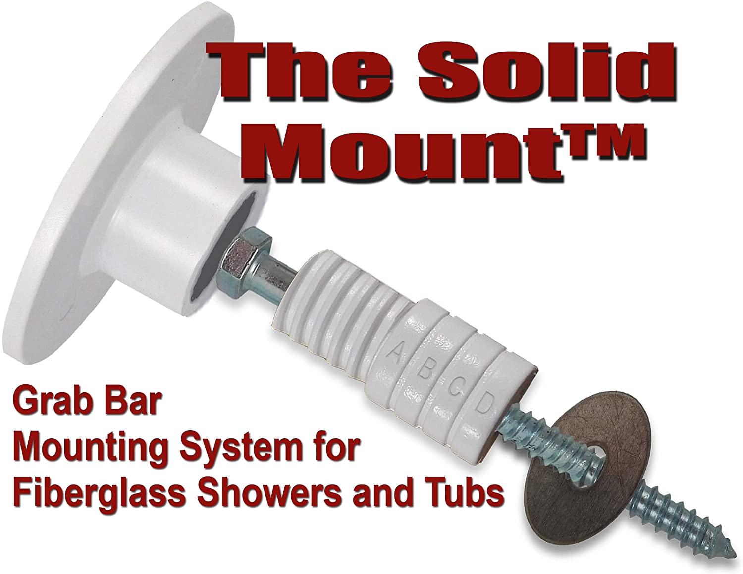 Solid Mount Anchor Kit (Fiberglass Showers/Tubs) - ShowerSeats.com